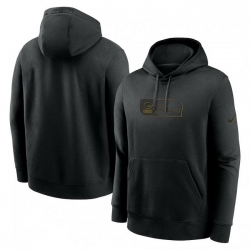 Men Nike Black Green Bay Packers Edge French Terry Club Pullover Hoodie