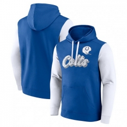 Men Fanatics Royal Indianapolis Colts Fleece Pullover Hoodie