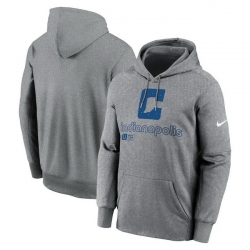 Men Nike Heather Gray Indianapolis Colts Performance Pullover Hoodie