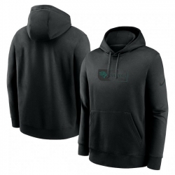 Men Nike Black Jacksonville Jaguars Edge French Terry Club Pullover Hoodie