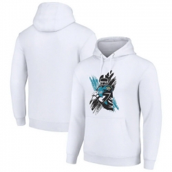 Men Starter White Jacksonville Jaguars Player X Fleece Pullover Hoodie