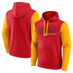 Men Gold Kansas City Chiefs Outline Pullover Hoodie