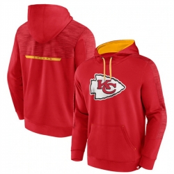 Men Kansas City Chiefs Red Defender Evo Pullover Hoodie