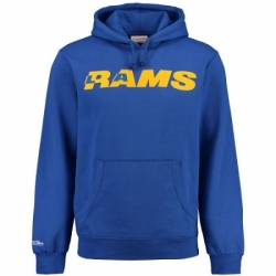 NFL Los Angeles Rams Mitchell Ness Retro Pullover Hoodie Royal