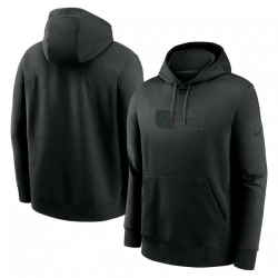 Men Nike Black Miami Dolphins Edge French Terry Club Pullover Hoodie