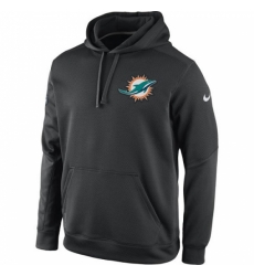 NFL Miami Dolphins Nike KO Chain Fleece Pullover Performance Hoodie 