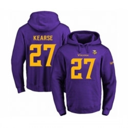 Football Mens Minnesota Vikings 27 Jayron Kearse PurpleGold No Name Number Pullover Hoodie