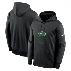 Men New York Jets Black Icon Performance Pullover Hoodie