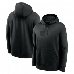 Men Nike Black New York Jets Edge French Terry Club Pullover Hoodie