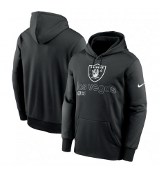 Men Nike Black Las Vegas Raiders Performance Pullover Hoodie