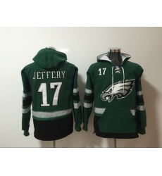 Men Nike Philadelphia Eagles Alshon Jeffery 17 NFL Winter Thick Hoodie