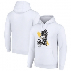 Men Starter White Pittsburgh Steelers Player X Fleece Pullover Hoodie