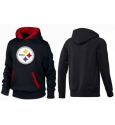 NFL Mens Nike Pittsburgh Steelers Logo Pullover Hoodie BlackRed