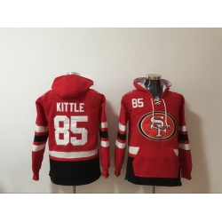 Men Nike San Francisco 49ers George Kittle 85 NFL Winter Thick Hoodie