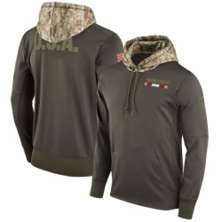 NFL Youth San Francisco 49ers Nike Olive Salute to Service Sideline Therma Pullover Hoodie