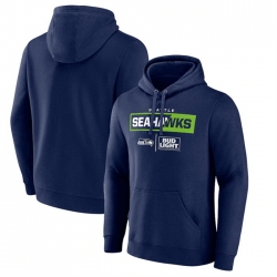 Men Seattle Seahawks Navy X Bud Light Pullover Hoodie