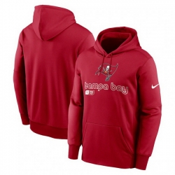 Men Nike Red Tampa Bay Buccaneers Performance Pullover Hoodie