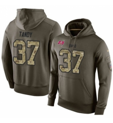 NFL Nike Tampa Bay Buccaneers 37 Keith Tandy Green Salute To Service Mens Pullover Hoodie