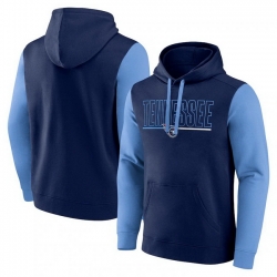 Men Light Blue Tennessee Titans Outline Pullover Hoodie