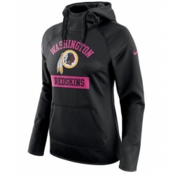 NFL Washington Redskins Nike Womens Breast Cancer Awareness Circuit Performance Pullover Hoodie Black