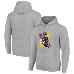 Men Starter Heather Gray Washington Commanders Player X Fleece Pullover Hoodie