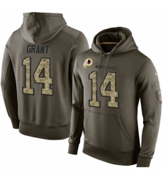 NFL Nike Washington Redskins 14 Ryan Grant Green Salute To Service Mens Pullover Hoodie