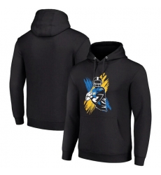 Men Starter Black Los Angeles Chargers Player X Fleece Pullover Hoodie