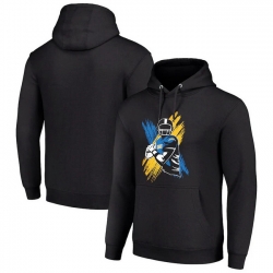 Men Starter Black Los Angeles Chargers Player X Fleece Pullover Hoodie