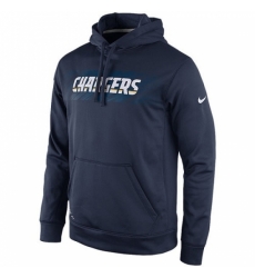 NFL Los Angeles Chargers Nike KO Speed Wordmark Performance Hoodie Navy Blue