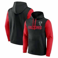 Men Fanatics Black Atlanta Falcons Fleece Pullover Hoodie