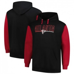 Men Mensfanatics Black Atlanta Falcons Big And Tall Outline Pullover Hoodie