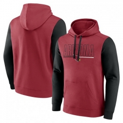 Men Black Arizona Cardinals Outline Pullover Hoodie