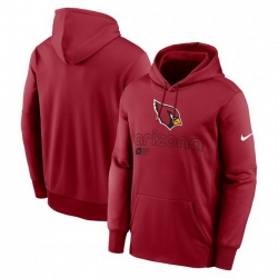 Men Nike Cardinal Arizona Cardinals Performance Pullover Hoodie