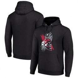 Men Starter Black Arizona Cardinals Player X Fleece Pullover Hoodie