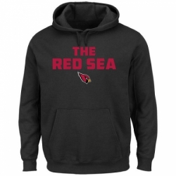 NFL Arizona Cardinals Majestic Hot Phrase Pullover Hoodie Black