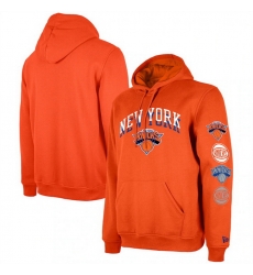 Men New York Knicks Orange 2023 24 City Edition Pullover Hoodie