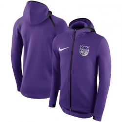 Men Sacramento Kings Nike Showtime Therma Flex Performance Full Zip Hoodie Purple