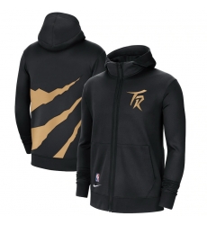 Men Nike Toronto Raptors Black City Edition Showtime Full Zip Hoodie