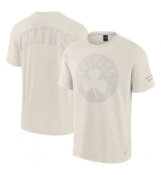 Men Fanatics Cream Boston Celtics Elements Iconic T Shirt