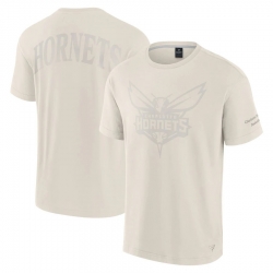 Men Fanatics Cream Charlotte Hornets Elements Iconic T Shirt