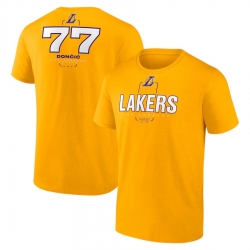 Men Los Angeles Lakers Short Sleeve T Shirt 002