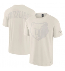 Men Fanatics Cream Memphis Grizzlies Elements Iconic T Shirt