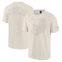 Men Fanatics Cream Memphis Grizzlies Elements Iconic T Shirt