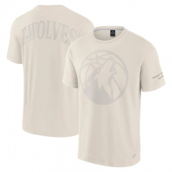 Men Fanatics Cream Minnesota Timberwolves Elements Iconic T Shirt