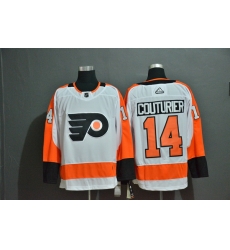 Men Philadelphia Flyers 14 Sean Couturier White Adidas Jersey