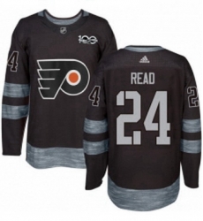 Mens Adidas Philadelphia Flyers 24 Matt Read Premier Black 1917 2017 100th Anniversary NHL Jersey 