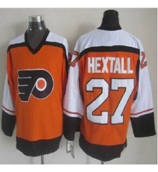 Philadelphia Flyers #27 Ron Hextall Orange CCM Throwback Stitched NHL Jersey