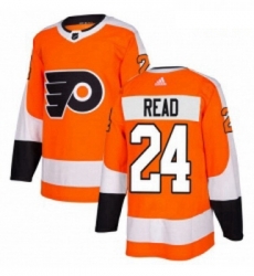 Youth Adidas Philadelphia Flyers 24 Matt Read Authentic Orange Home NHL Jersey 