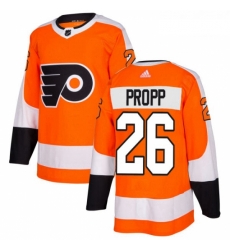 Youth Adidas Philadelphia Flyers 26 Brian Propp Authentic Orange Home NHL Jersey 