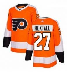 Youth Adidas Philadelphia Flyers 27 Ron Hextall Premier Orange Home NHL Jersey 